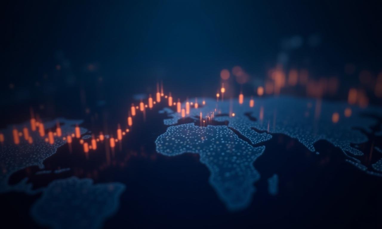 Global financial data streams visualization